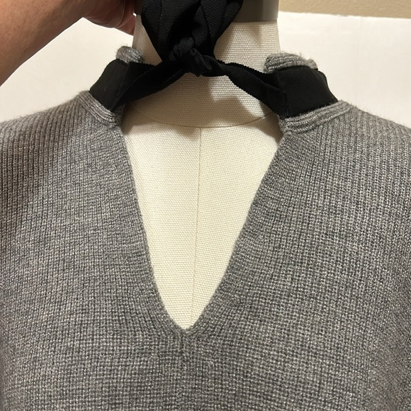 TARNISH Grey Wool Blend Cape-let Women’s One Sizee - Picture 6 of 8